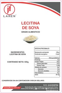 Lecitina de Soya Polvo 500g Jf Laren