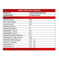 Papel Filtro En Rollo Poro Fino 152 Cm X 25 M Fagalab