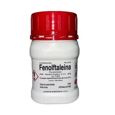 Fenolftaleína R. A. de 25g Fagalab