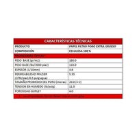 Papel Filtro Pliego 50x50 Poro Extra Grueso 250 Piezas Fagalab