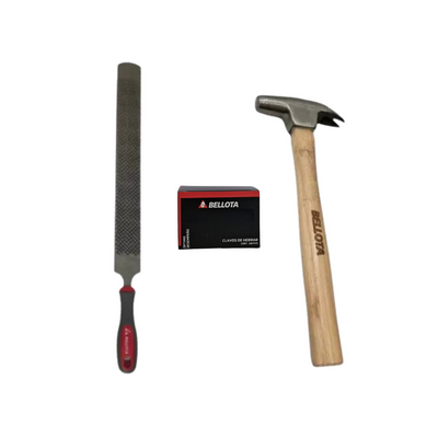 Kit Lima Escofina, Martillo Y Clavo 4 P/herrarar Kmhlch Bellota