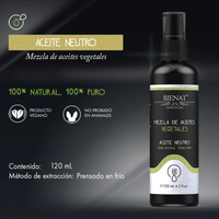 Aceite para Masaje Neutro de Aceites Vegetales 120 Ml Bienat