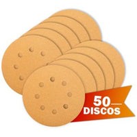 Lija Velcro 5 Pulgadas para Madera/pintura Grano 320 50 Piezas Bosch