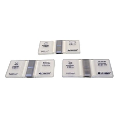 Camara Neubauer Hematocitometro Linea Brillante Paq C/3 Pzas Jf Lhabo